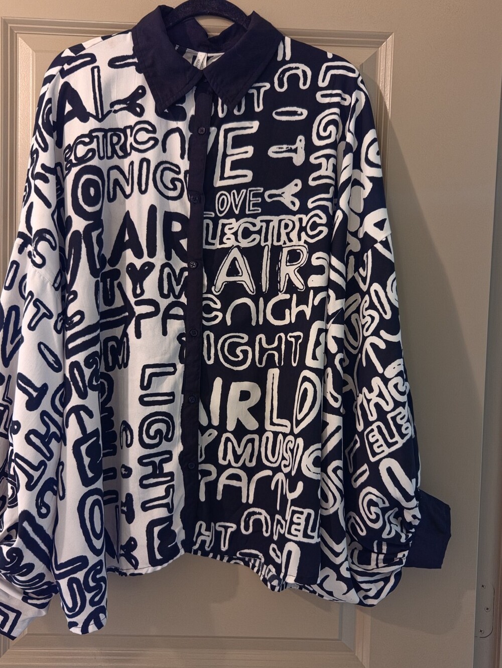 90's Style Artsy Blouse
